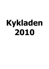 2010 Kykladentörnbericht Cover Platzhalter